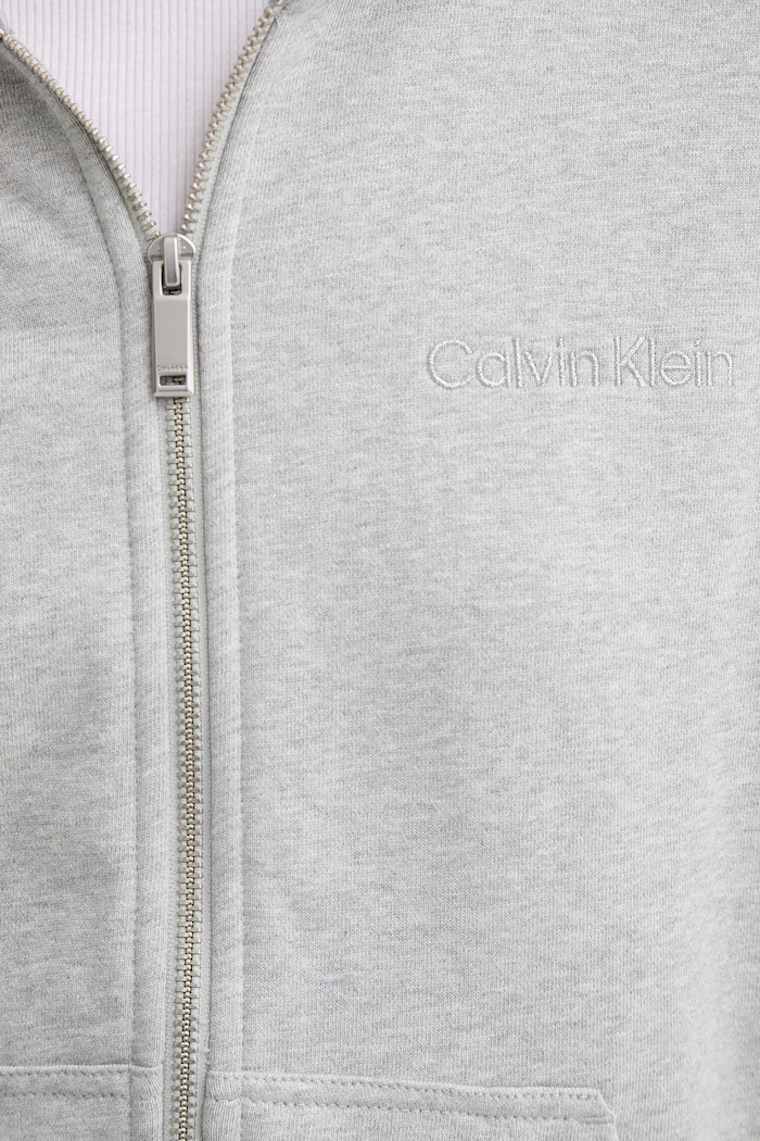 Bavlnená mikina Calvin Klein LV044C211G sivá