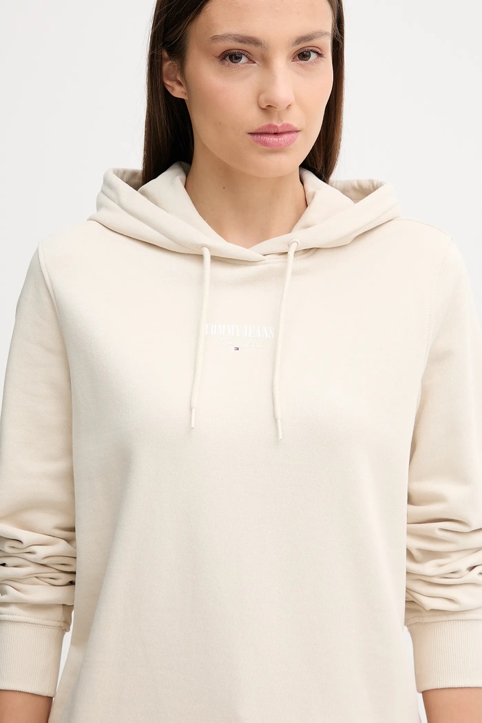 Oblečenie Bavlnená mikina Tommy Jeans DW0DW20943 béžová