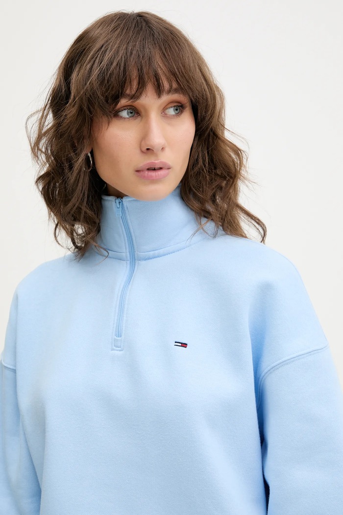 Mikina Tommy Jeans modrá DW0DW20946