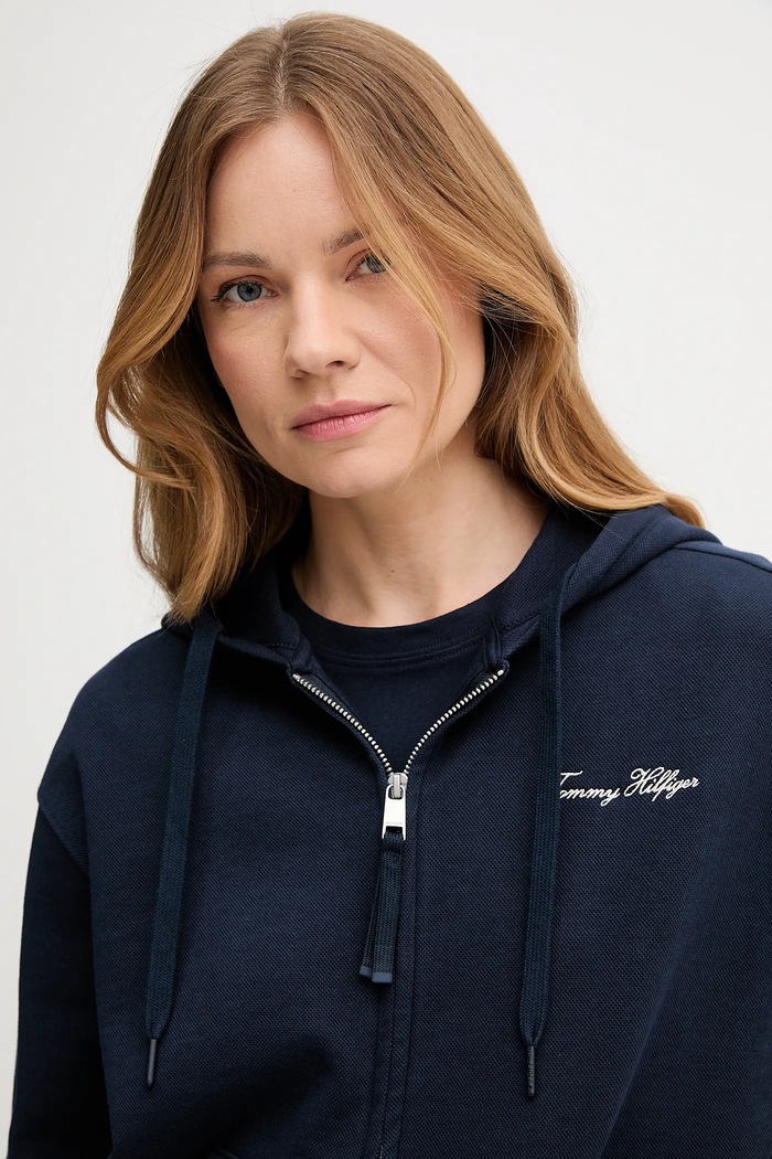 Oblečenie Mikina Tommy Hilfiger WW0WW45742 tmavomodrá