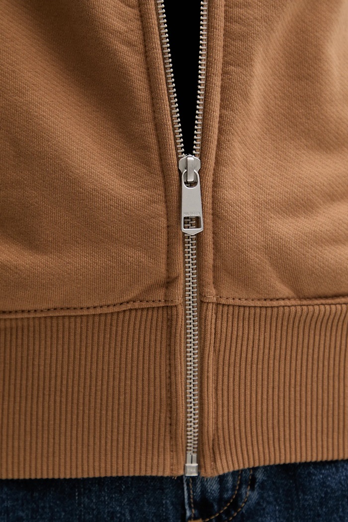 Bavlněná mikina Tommy Hilfiger WW0WW45753 hnědá