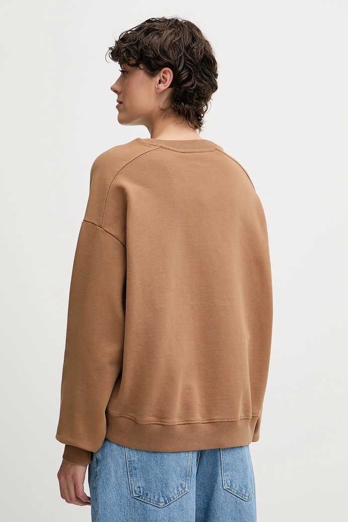 Bavlnená mikina Tommy Hilfiger WW0WW45754 hnedá AW25