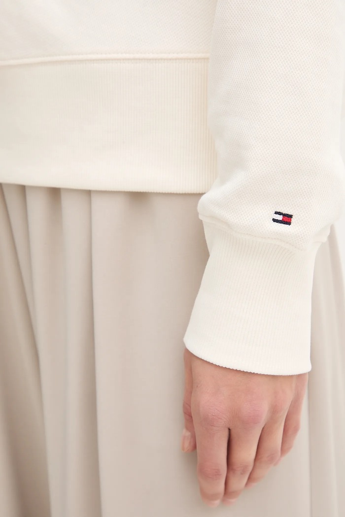 Μπλούζα Tommy Hilfiger WW0WW47159 μπεζ