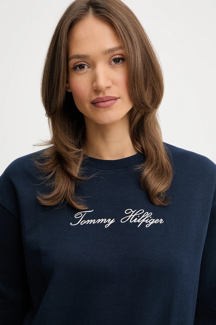 Oblečenie Mikina Tommy Hilfiger WW0WW47159 tmavomodrá