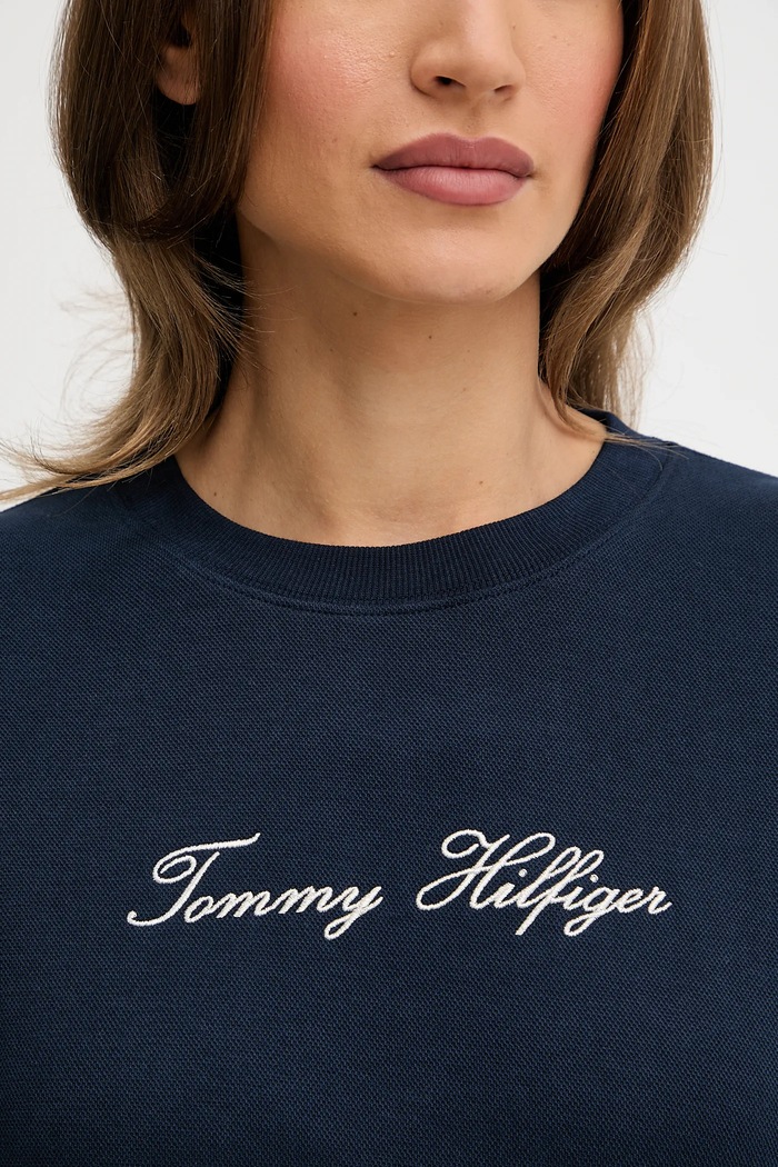 Mikina Tommy Hilfiger tmavomodrá WW0WW47159