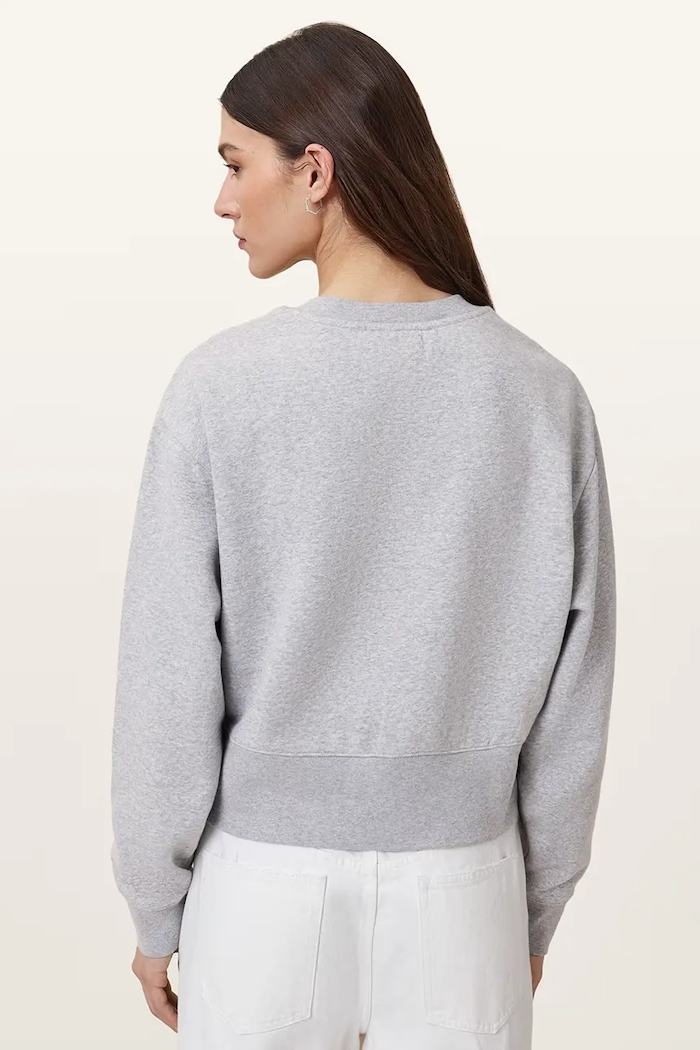 Βαμβακερή μπλούζα AllSaints SEPARO γκρί W215JC