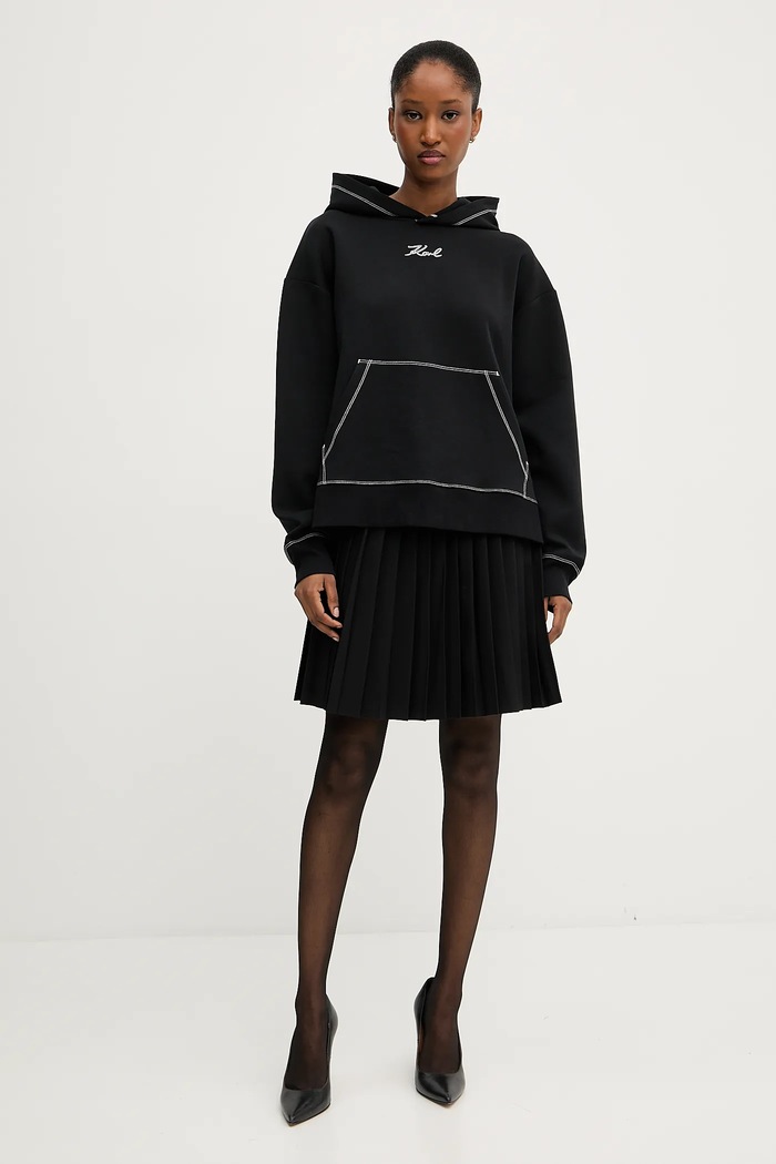 Суичър Karl Lagerfeld A3W20011 черен AW25