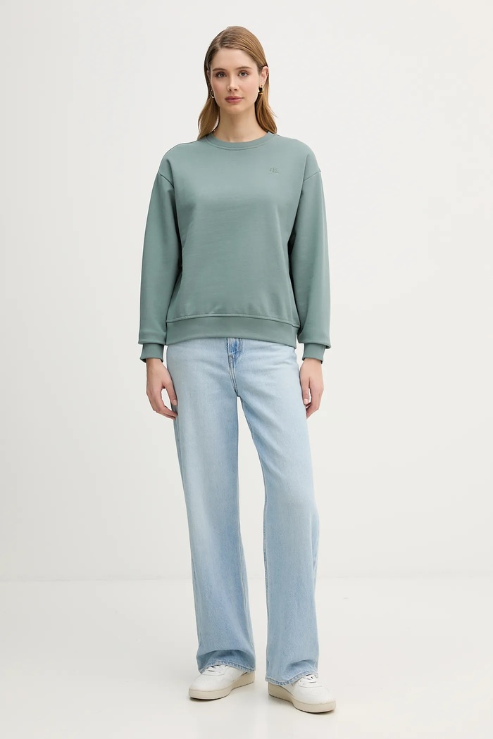 Calvin Klein Jeans bluza LV047B236G turkusowy SS26