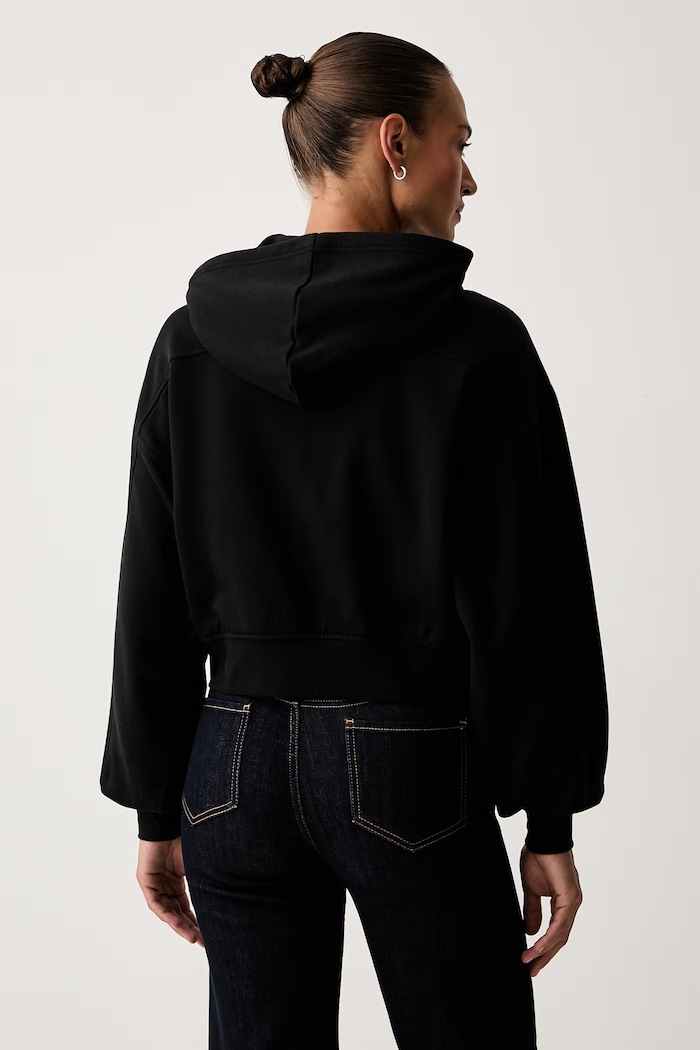 Îmbrăcăminte Calvin Klein Jeans hanorac cu fermoar și glugă pentru femei din bumbac LV047C216G negru