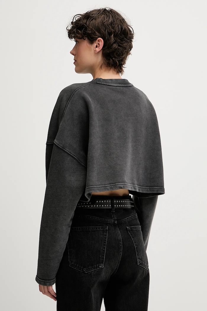 Хлопковая кофта Hugo Blue Derissa_B 50545035 серый AW25