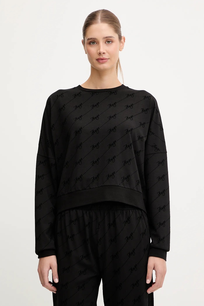 Кофта HUGO LOKKY Sweatshirt с эластаном чёрный 50545210