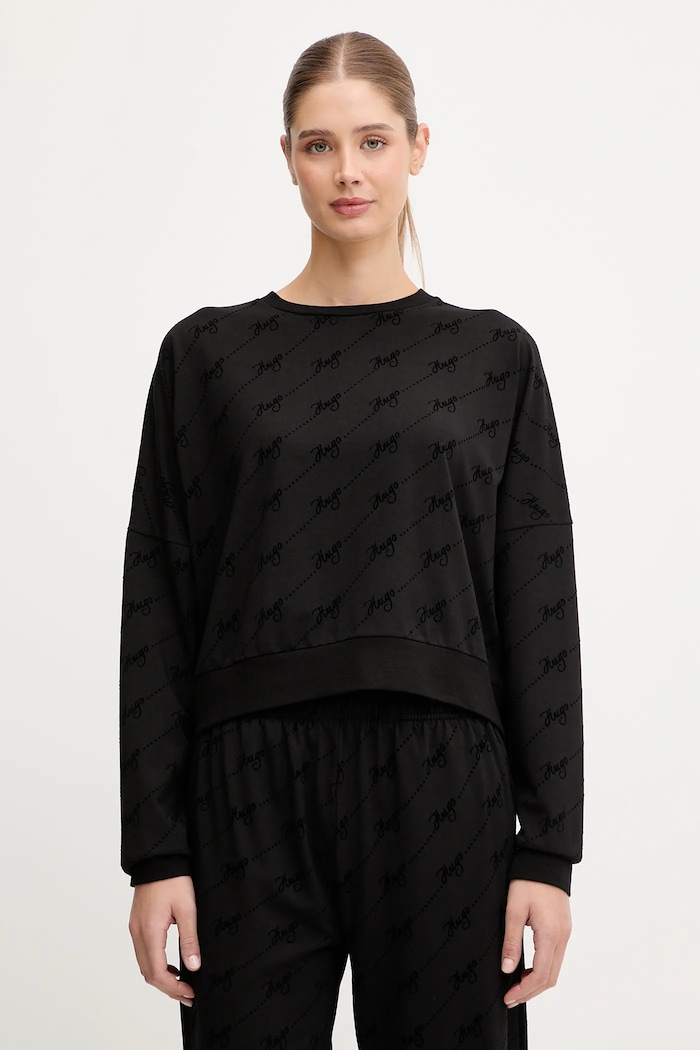 Кофта HUGO LOKKY Sweatshirt с эластаном чёрный 50545210