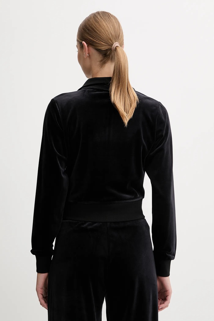Oblečení Velurová mikina Guess COUTURE V3BQ22.K0232 černá