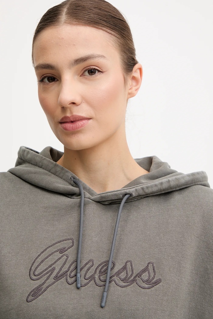Bavlnená mikina Guess MISTY sivá V5RQ16.KCOS1