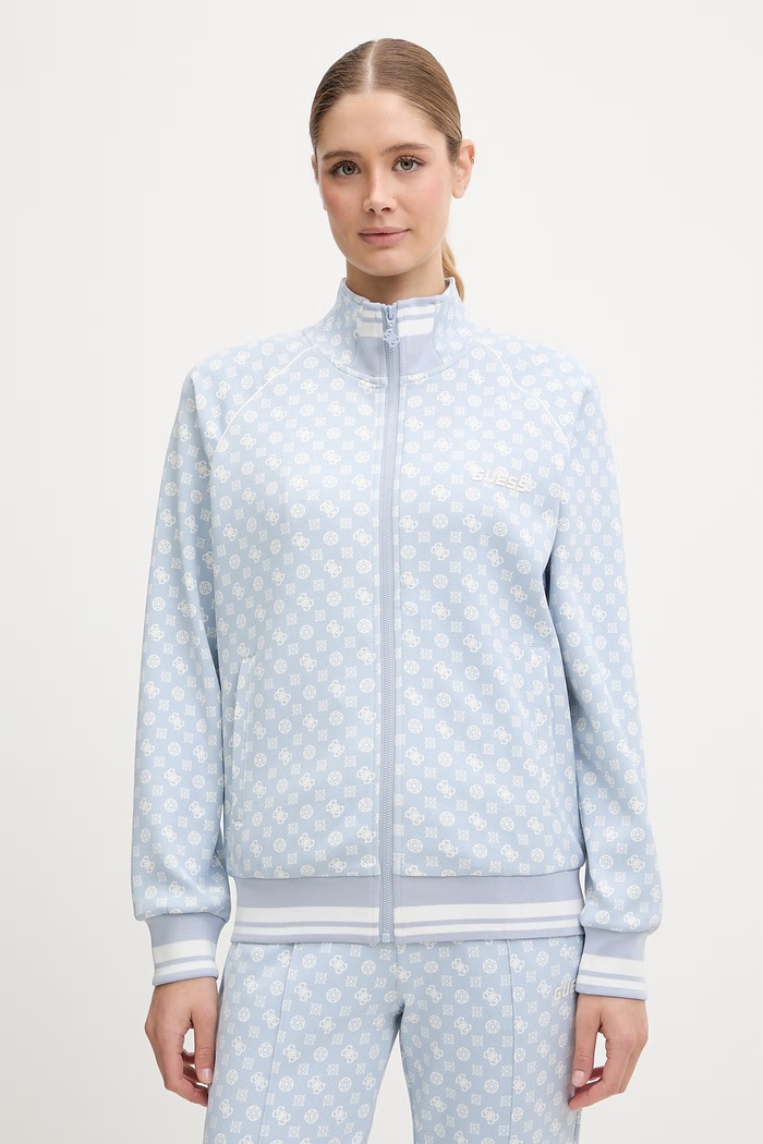 Guess bluză AGGIE albastru V5YQ03.KB212