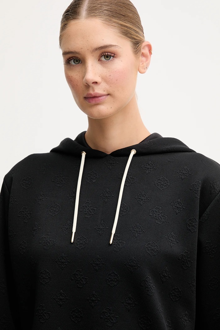 Mikina Guess PEONY černá V5YQ04.KBSL2