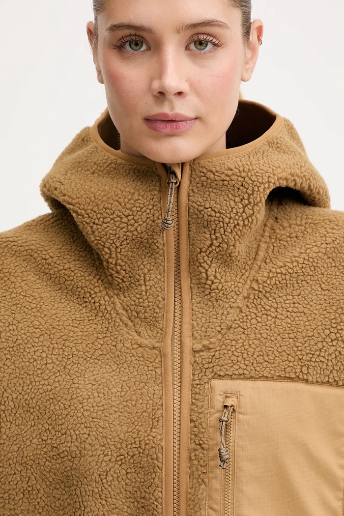 Μπλούζα Fjallraven Vardag Pile καφέ F14600256.232