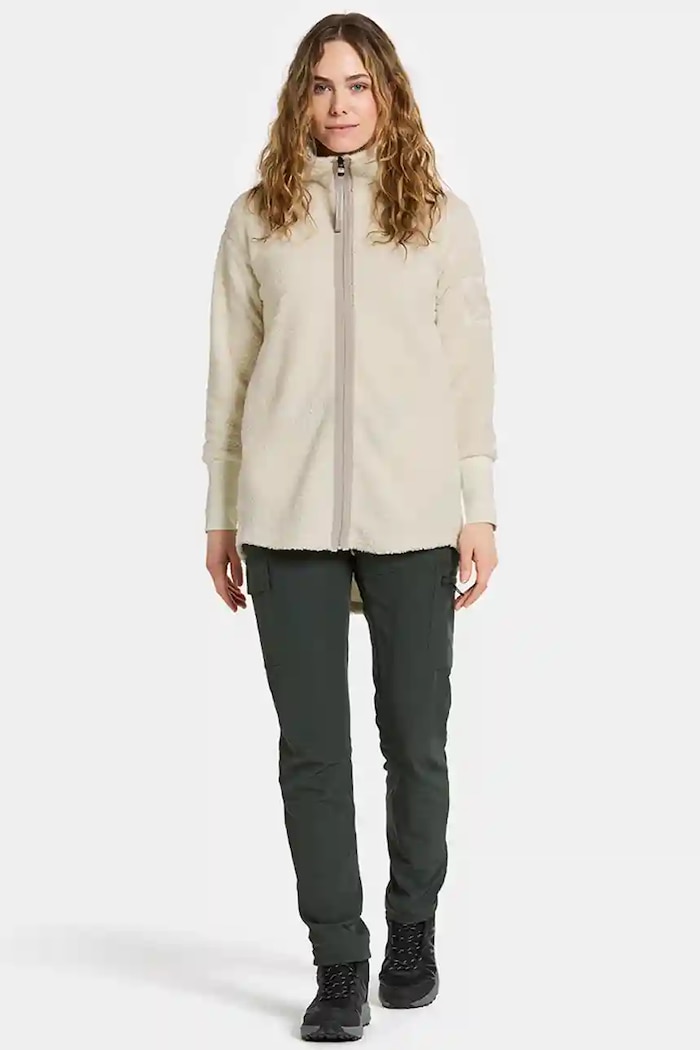 Didriksons hanorac fleece SALLY 505165 bej AW25