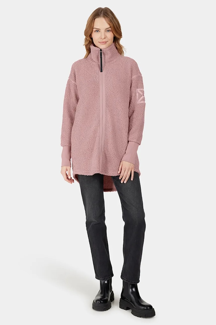 Fleecová mikina Didriksons SALLY 505165 růžová AW25