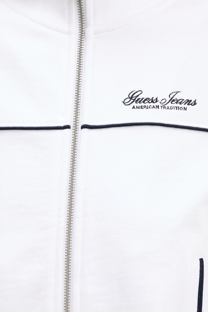 Bavlnená mikina Guess Jeans W5YQ17.K68I4 biela
