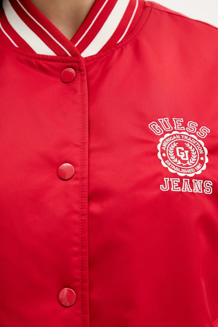 Bunda Guess Jeans W5YL15.WHAA2 červená