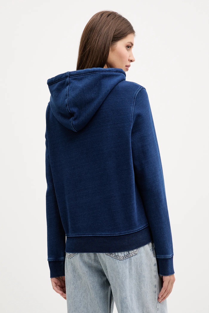Oblečenie Bavlnená mikina Guess Jeans W5YQ11.KCXQ1 tmavomodrá