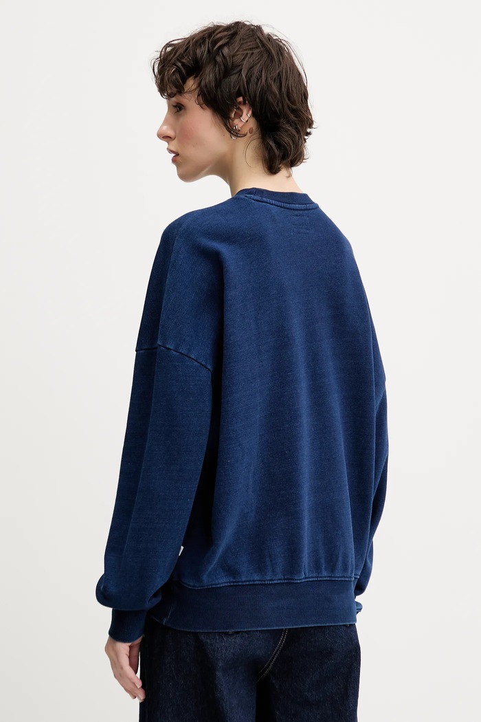 Oblečení Bavlněná mikina Guess Jeans W5YQ12.KCXQ1 námořnická modř