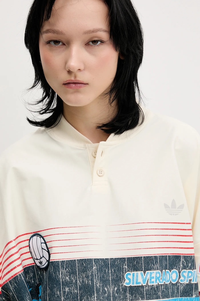 adidas Originals bluza Summersp Crew beżowy JW0148