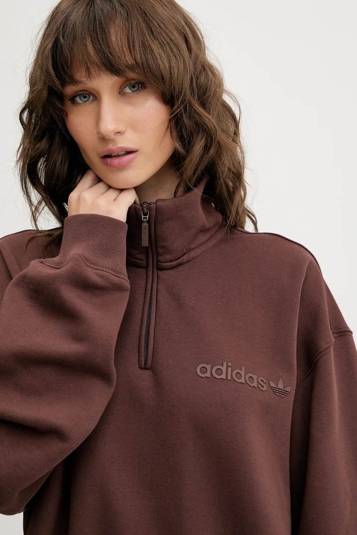 Bluza Essentials adidas Originals JW1023 brązowy