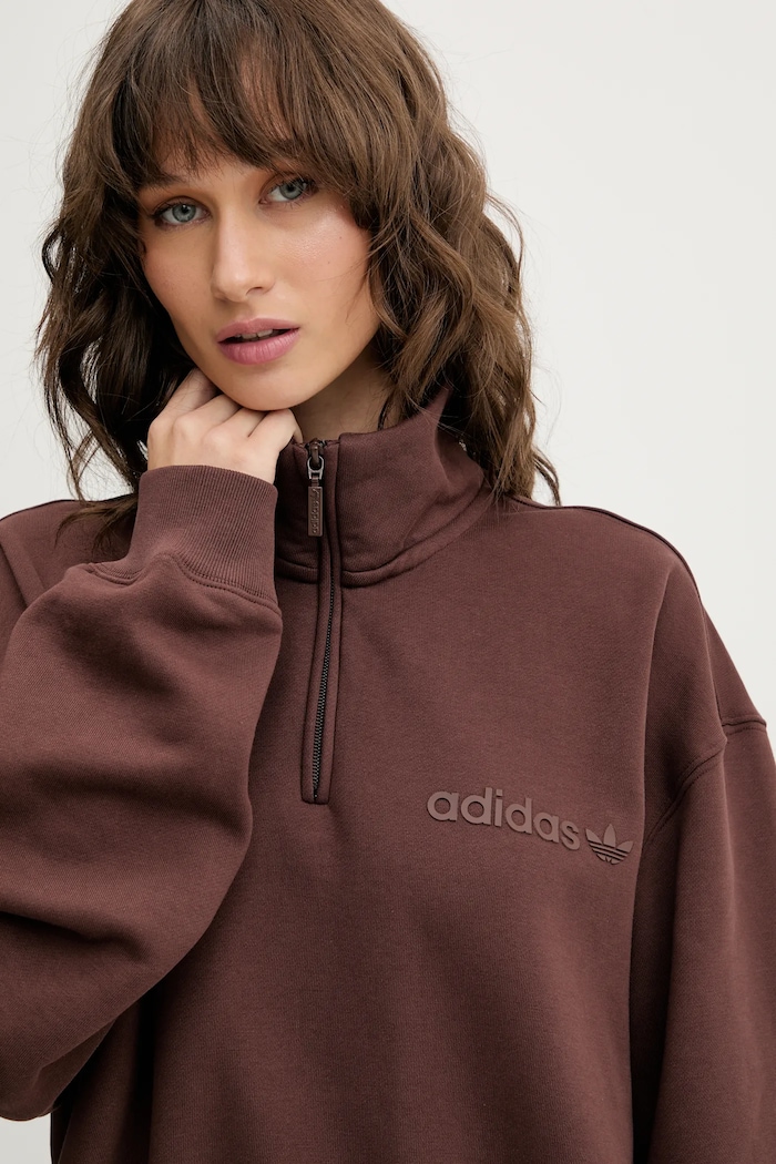 Bluza Essentials adidas Originals JW1023 brązowy