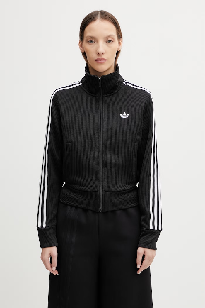 adidas Originals Firebird felpa con cerniera da donna nero JY2613