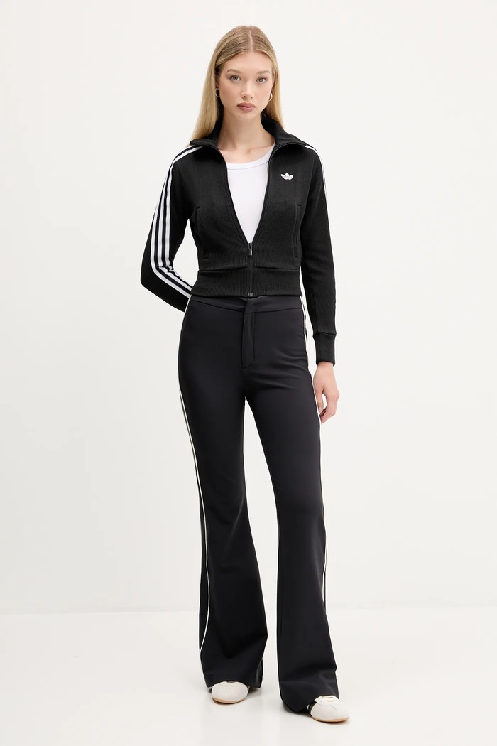 adidas Originals μπλούζα με κουμπιά Γυναικεία Firebird JY2613 μαύρο SS26