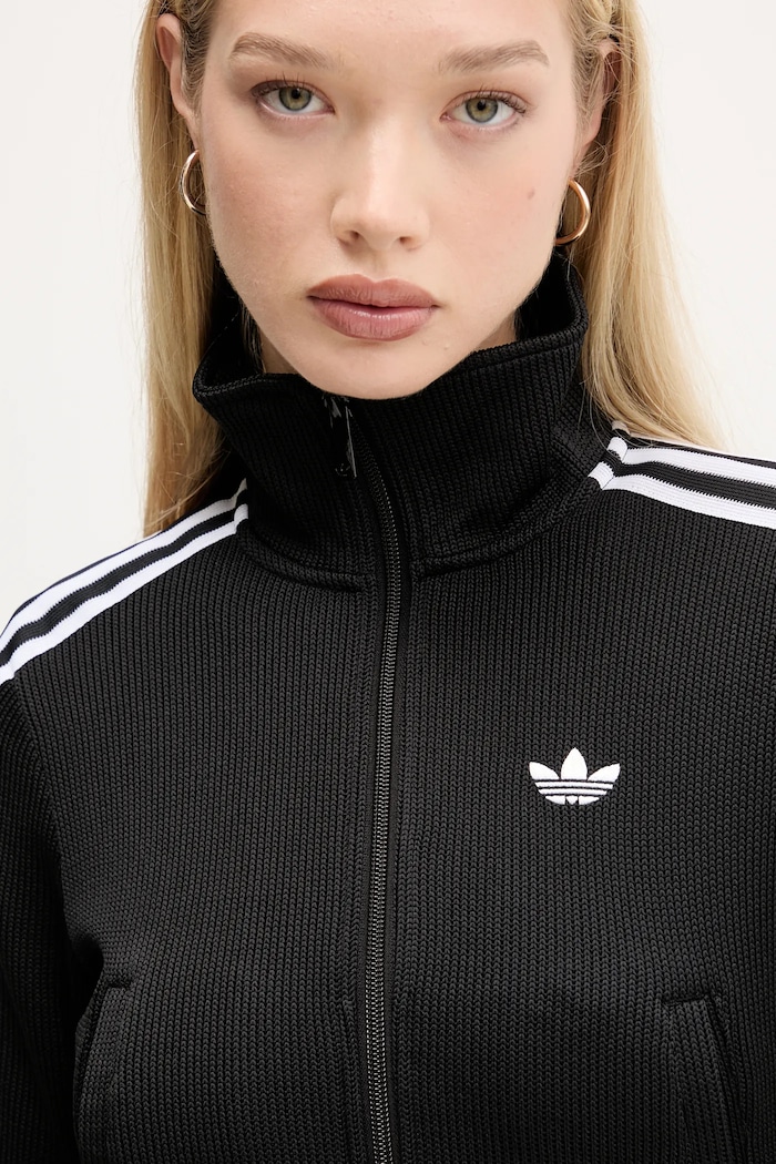adidas Originals μπλούζα με κουμπιά Γυναικεία Firebird μαύρο JY2613