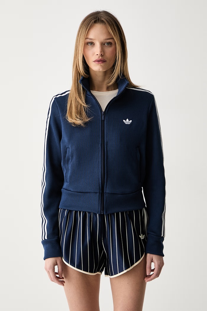 adidas Originals cipzáras melegítőfelső női Firebird aplikációval sötétkék JY2614