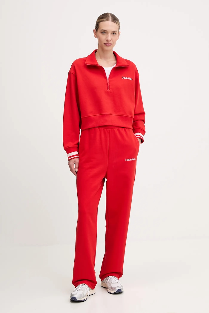 Mikina Calvin Klein Performance LVGWF5W310 červená AW25