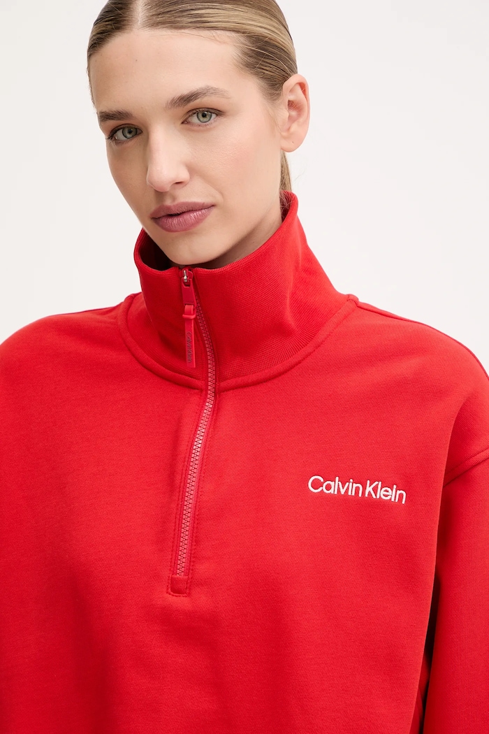 Mikina Calvin Klein Performance červená LVGWF5W310