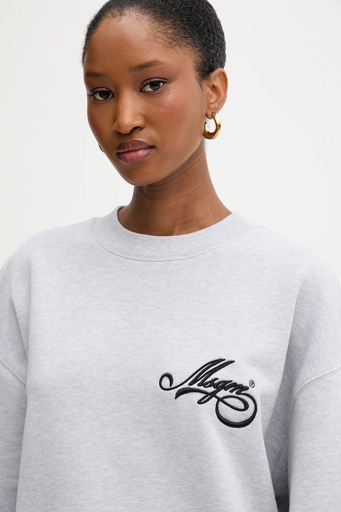 MSGM bluza bawełniana szary 3941MDM80.257793