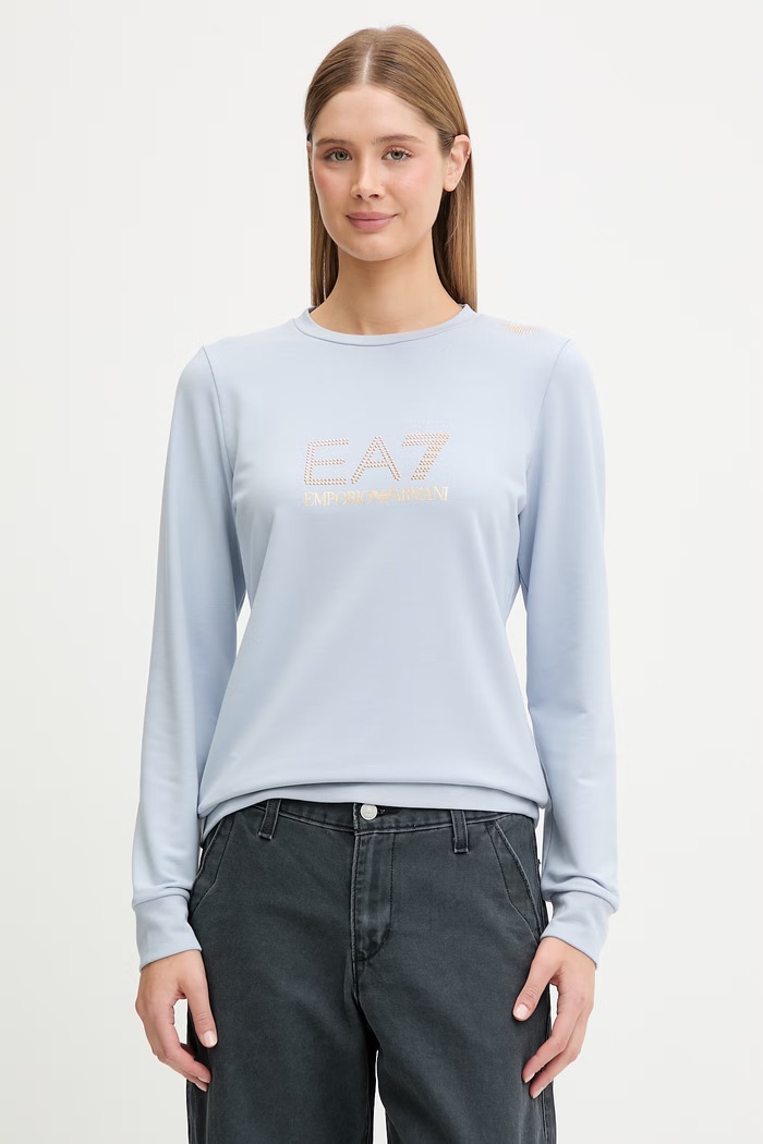 EA7 Emporio Armani Hanorac pentru femei, cu vâscoză albastru TJ9RZ.8NTM45