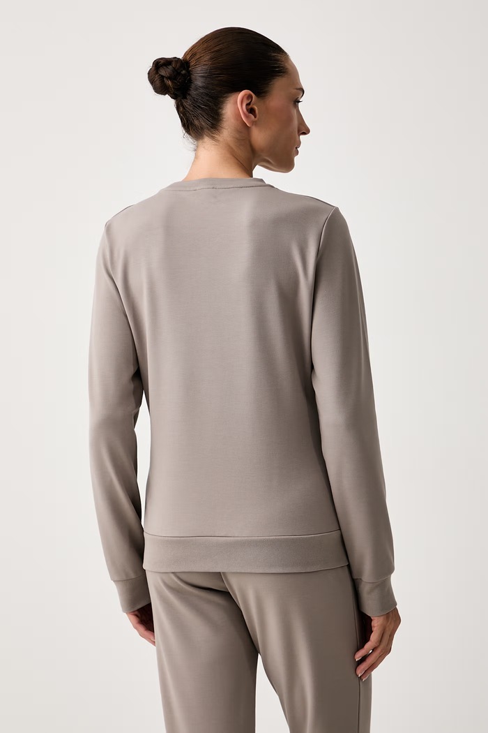 Odzież EA7 Emporio Armani bluza damska z wiskozą TJ9RZ.8NTM45 brązowy