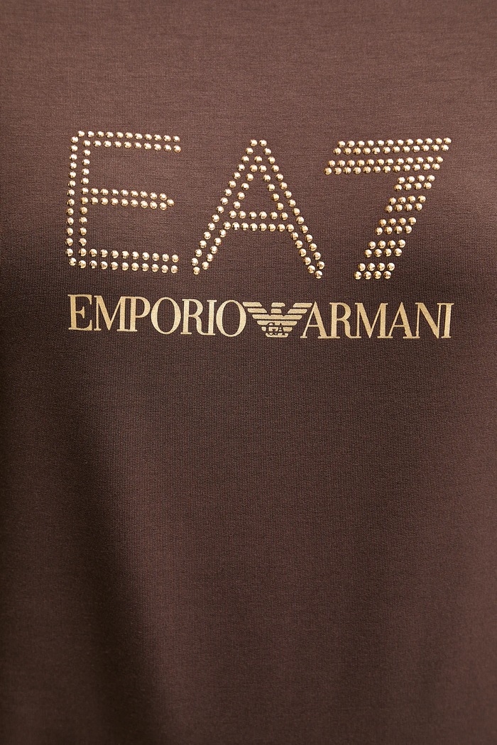 EA7 Emporio Armani mikina dámska s viskózou TJ9RZ.8NTM45 hnedá