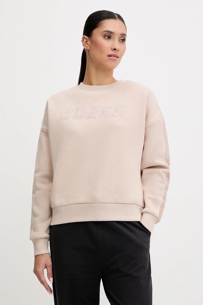 Guess felső AELIA apró mintás bézs V5BQ10.KB681