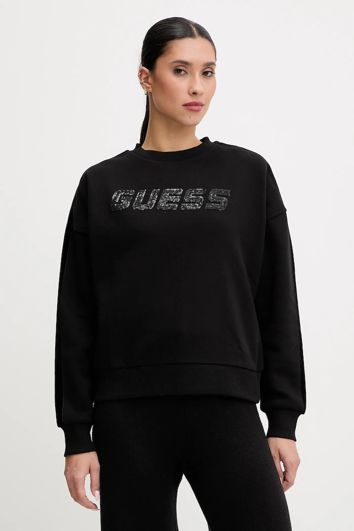 Guess felső AELIA apró mintás fekete V5BQ10.KB681