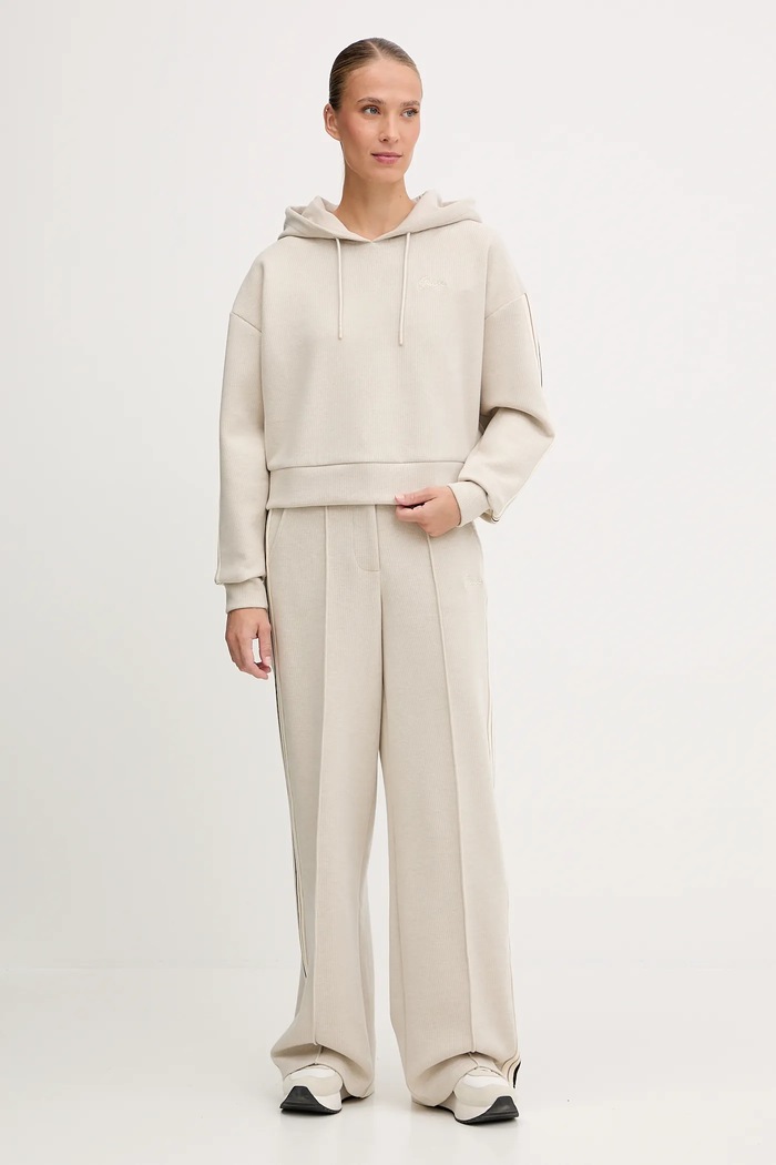 Mikina s příměsí vlny Guess MURIEL V5BQ14.KCX52 béžová AW25