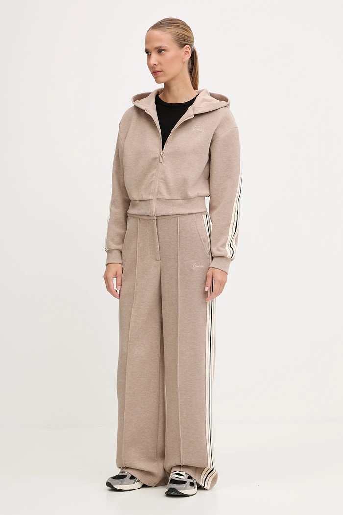 Mikina s příměsí vlny Guess MURIEL V5BQ17.KCX52 béžová AW25