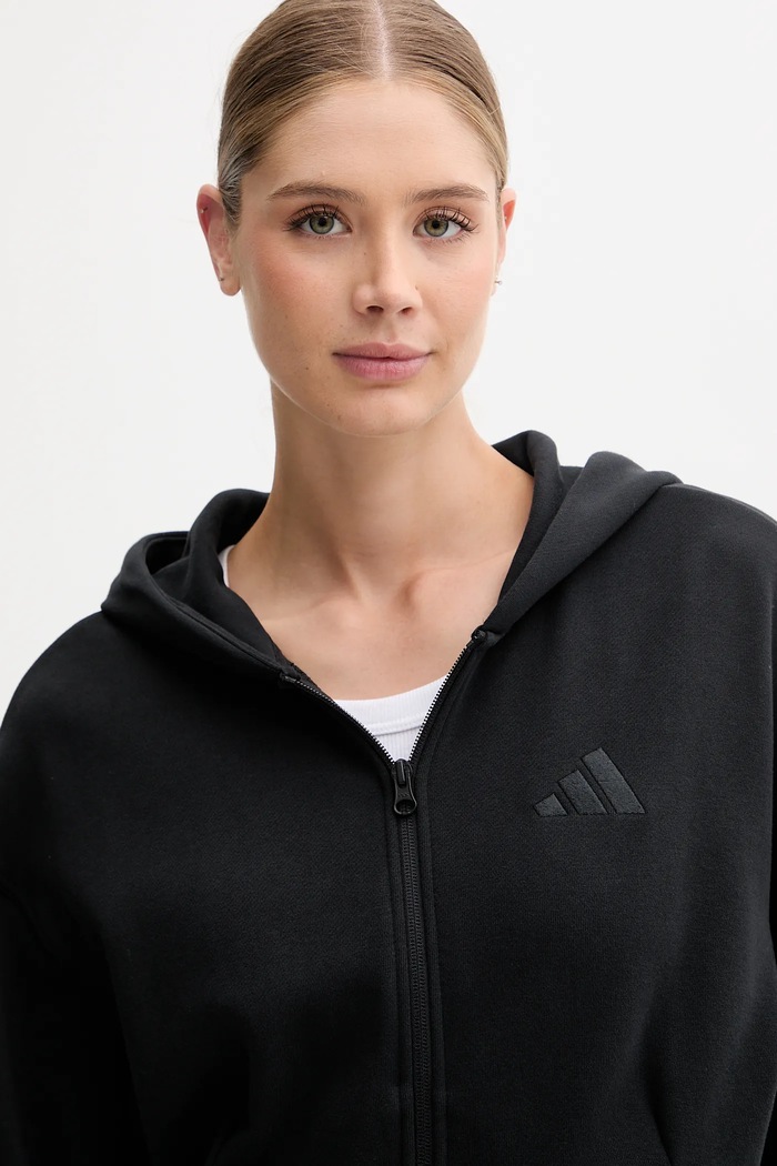 adidas bluza bawełniana All SZN czarny JJ1251