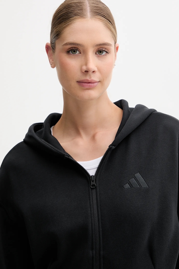 adidas bluza bawełniana All SZN czarny JJ1251