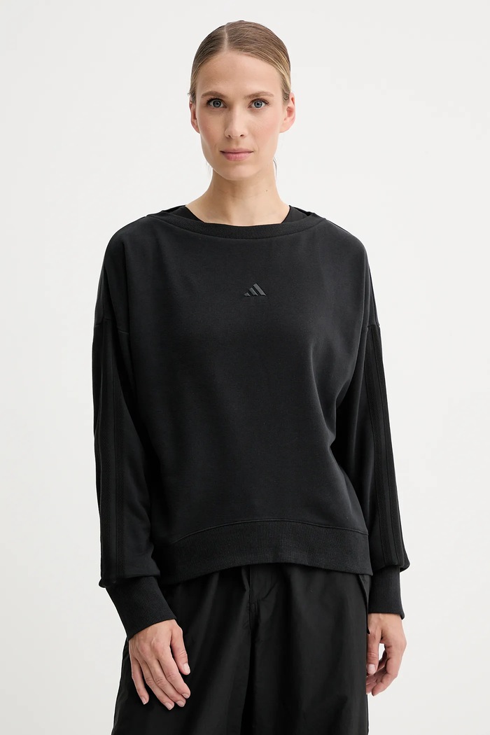 Mikina adidas Coquette bez kapucne čierna JM1900