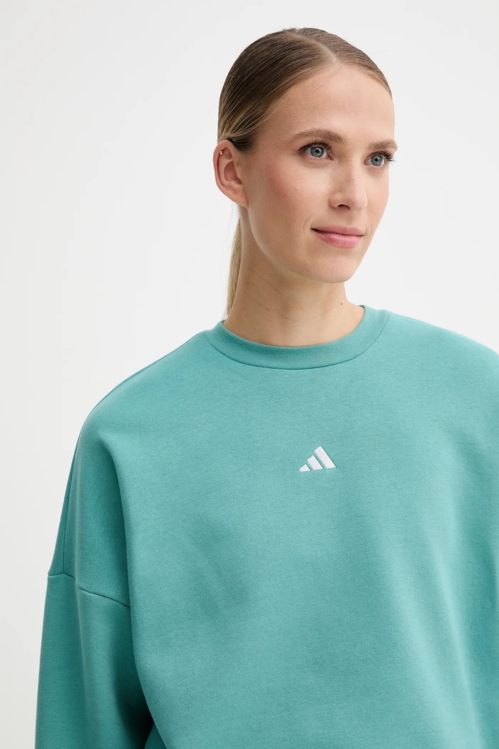 Mikina adidas Essentials tyrkysová JV7299