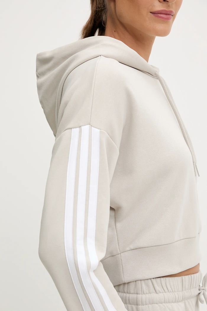 adidas bluza 3-Stripes beżowy JX7634