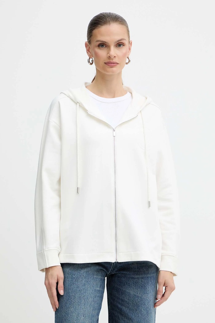 Dukserica MM by Max Mara ONORE natpis bijela 2526926018600